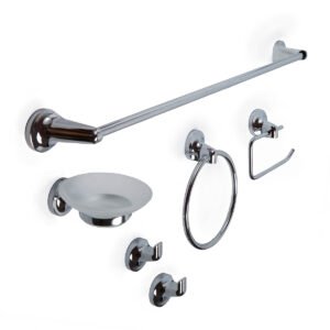 KIT ACCESORIOS BAÑO 6 PIEZAS TURIN